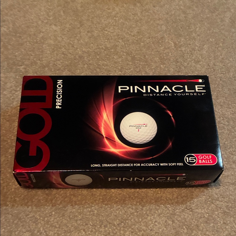 Gold Golf Balls - White (15 Pack)